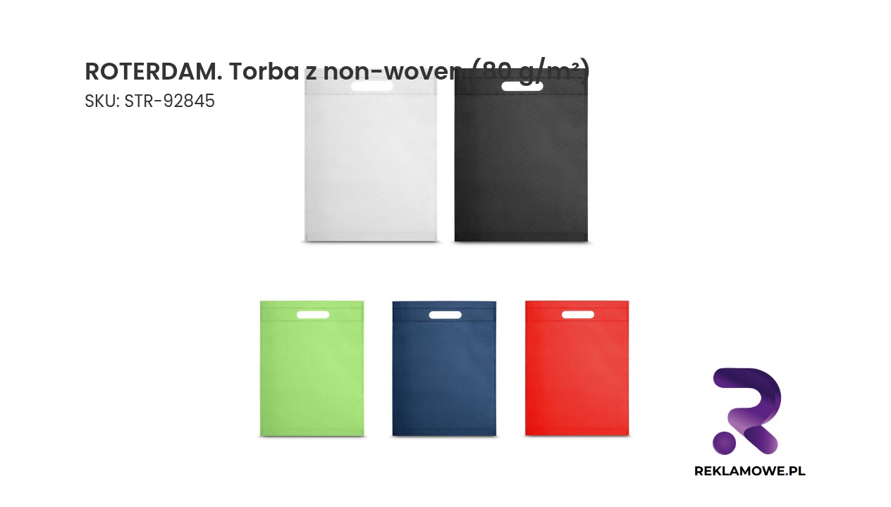Torba ROTERDAM wykonana z materiału non-woven o gramaturze 80 g/m²