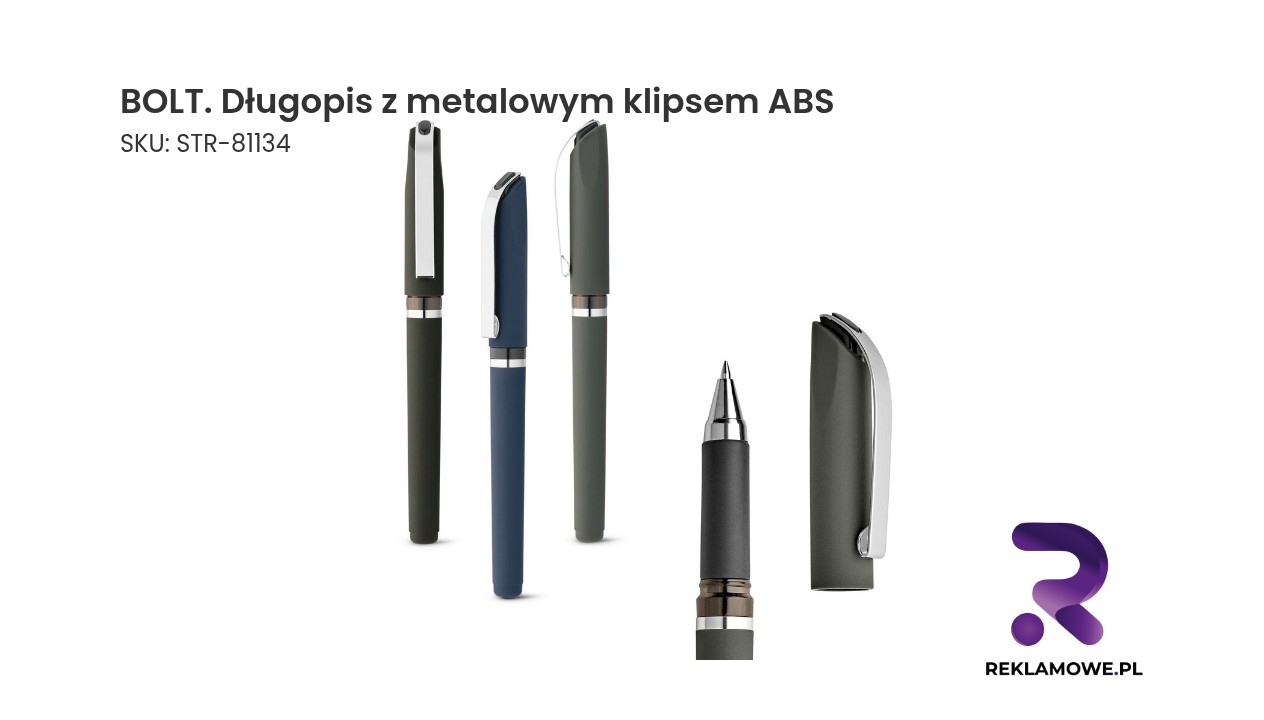 BOLT. Długopis z metalowym klipsem, ABS BOLT długopis z metalowym klipsem ABS