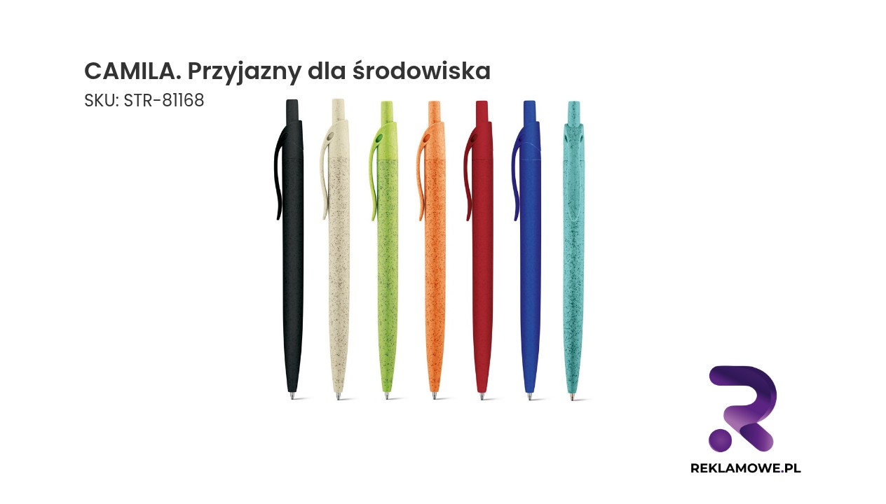CAMILA. Przyjazny dla środowiska długopis z włókna ze słomy pszenicy i ABS CAMILA – przyjazny dla środowiska produkt
